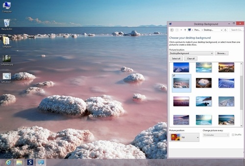 Windows7风景桌面壁纸主题：盐湖和死海【win7桌面壁纸高清】